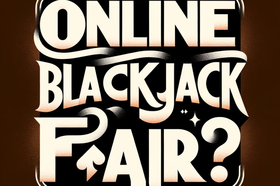 is online blackjack gambling fair